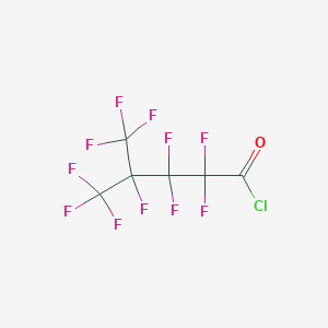 molecular formula C6ClF11O B14394345 2,2,3,3,4,5,5,5-Octafluoro-4-(trifluoromethyl)pentanoyl chloride CAS No. 88639-59-2