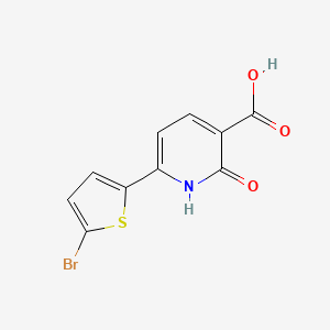 molecular formula C10H6BrNO3S B1439435 6-(5-溴噻吩-2-基)-2-氧代-1H-吡啶-3-羧酸 CAS No. 1204296-56-9
