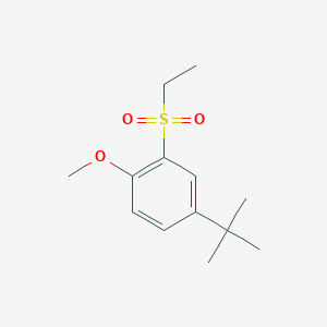 molecular formula C13H20O3S B14394377 4-tert-Butyl-2-(ethanesulfonyl)-1-methoxybenzene CAS No. 88041-71-8