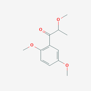 B14394385 1-(2,5-Dimethoxyphenyl)-2-methoxypropan-1-one CAS No. 89654-20-6