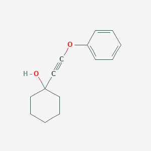 molecular formula C14H16O2 B14394437 1-(Phenoxyethynyl)cyclohexan-1-ol CAS No. 88297-91-0