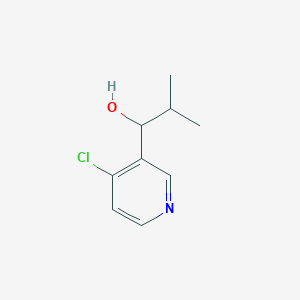 molecular formula C9H12ClNO B1439446 1-(4-氯-3-吡啶基)-2-甲基-1-丙醇 CAS No. 1147979-34-7