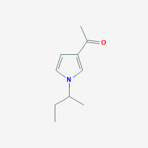 B143945 1-(1-Methylpropyl)-3-acetyl-1H-pyrrole CAS No. 133611-45-7