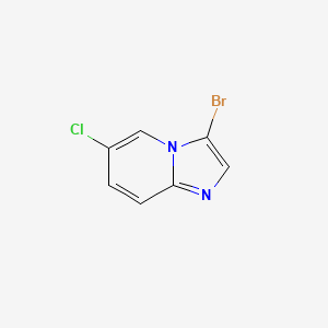 molecular formula C7H4BrClN2 B1439456 3-溴-6-氯咪唑并[1,2-a]吡啶 CAS No. 886371-28-4