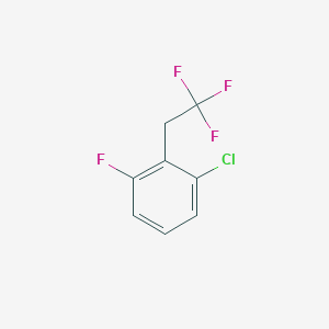 B1439459 1-Chloro-3-fluoro-2-(2,2,2-trifluoroethyl)benzene CAS No. 1099597-29-1