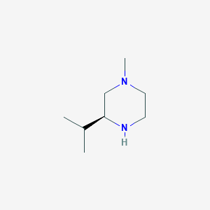molecular formula C8H18N2 B1439466 (3S)-3-异丙基-1-甲基哌嗪 CAS No. 80949-76-4