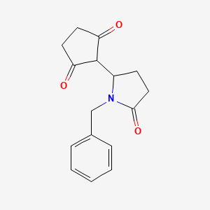 2-(1-Benzyl-5-oxopyrrolidin-2-yl)cyclopentane-1,3-dione