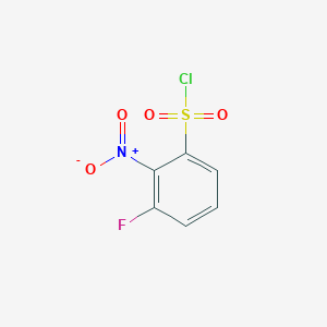 molecular formula C6H3ClFNO4S B1439480 3-氟-2-硝基苯-1-磺酰氯 CAS No. 1193390-56-5