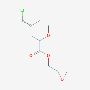 (Oxiran-2-yl)methyl 5-chloro-2-methoxy-4-methylpent-4-enoate