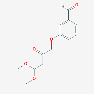 3-(4,4-Dimethoxy-2-oxobutoxy)benzaldehyde