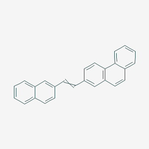 2-[2-(Naphthalen-2-YL)ethenyl]phenanthrene