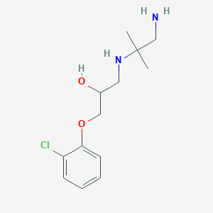 1-[(1-Amino-2-methylpropan-2-yl)amino]-3-(2-chlorophenoxy)propan-2-ol