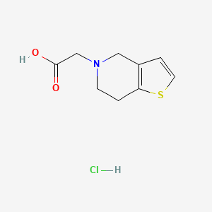 molecular formula C9H12ClNO2S B1439486 2-{4H,5H,6H,7H-thieno[3,2-c]pyridin-5-yl}acetic acid hydrochloride CAS No. 1193387-28-8