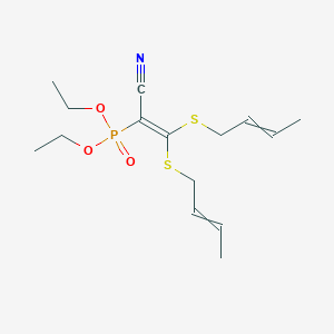 Diethyl {2,2-bis[(but-2-en-1-yl)sulfanyl]-1-cyanoethenyl}phosphonate