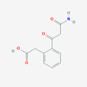 [2-(3-Amino-3-oxopropanoyl)phenyl]acetic acid