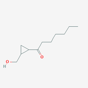 1-[2-(Hydroxymethyl)cyclopropyl]heptan-1-one