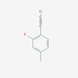 molecular formula C9H7F B1439490 1-Ethynyl-2-fluoro-4-methylbenzene CAS No. 928304-42-1