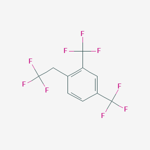 molecular formula C10H5F9 B1439492 1-(2,2,2-三氟乙基)-2,4-双(三氟甲基)苯 CAS No. 1099597-90-6