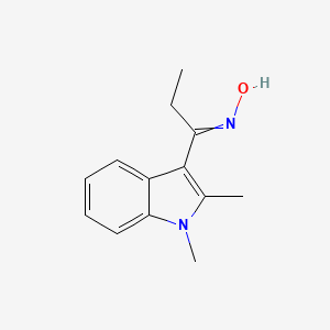 1-Propanone, 1-(1,2-dimethyl-1H-indol-3-yl)-, oxime, (E)-