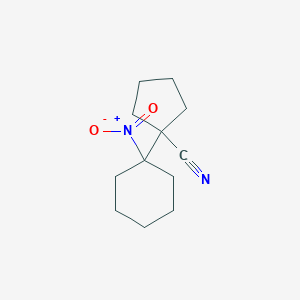 1-(1-Nitrocyclohexyl)cyclopentane-1-carbonitrile