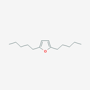 molecular formula C14H24O B14395014 Furan, 2,5-dipentyl- CAS No. 89834-67-3