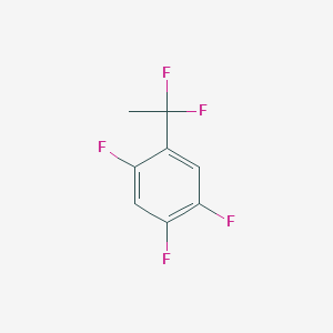 molecular formula C8H5F5 B1439506 1-(1,1-二氟乙基)-2,4,5-三氟苯 CAS No. 1138445-28-9
