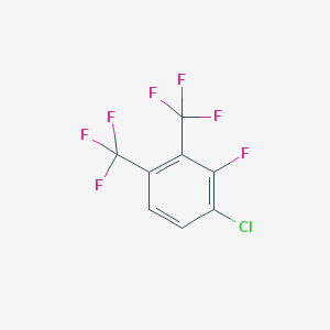 molecular formula C8H2ClF7 B1439508 1-Chloro-2-fluoro-3,4-bis-(trifluoromethyl)benzene CAS No. 1099597-43-9