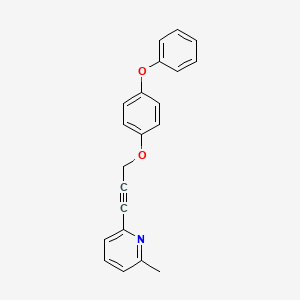 2-Methyl-6-[3-(4-phenoxyphenoxy)prop-1-yn-1-yl]pyridine