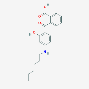 2-[4-(Hexylamino)-2-hydroxybenzoyl]benzoic acid