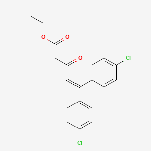 Ethyl 5,5-bis(4-chlorophenyl)-3-oxopent-4-enoate