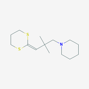 1-[3-(1,3-Dithian-2-ylidene)-2,2-dimethylpropyl]piperidine