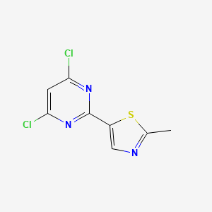 4,6-Dichloro-2-(2-methyl-1,3-thiazol-5-yl)pyrimidine