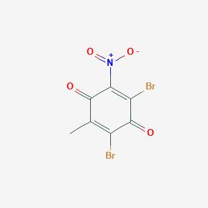 2,6-Dibromo-3-methyl-5-nitrocyclohexa-2,5-diene-1,4-dione