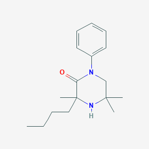 3-Butyl-3,5,5-trimethyl-1-phenylpiperazin-2-one