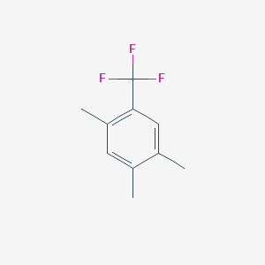 molecular formula C10H11F3 B1439520 2,4,5-Trimethylbenzotrifluoride CAS No. 1186194-83-1