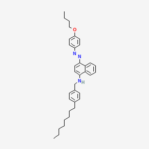 molecular formula C35H43N3O B14395295 4-[(E)-(4-Butoxyphenyl)diazenyl]-N-[(4-octylphenyl)methyl]naphthalen-1-amine CAS No. 87534-63-2