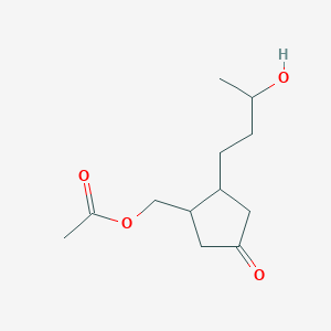 [2-(3-Hydroxybutyl)-4-oxocyclopentyl]methyl acetate