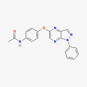 N-(4-((1-Phenyl-1H-pyrazolo[3,4-b]pyrazin-5-yl)oxy)phenyl)acetamide