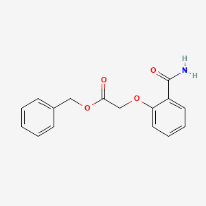 Acetic acid, [2-(aminocarbonyl)phenoxy]-, phenylmethyl ester