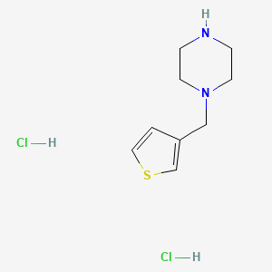 molecular formula C9H16Cl2N2S B1439535 1-[(Thiophen-3-yl)methyl]piperazine dihydrochloride CAS No. 1211256-64-2