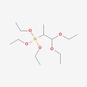 (1,1-Diethoxypropan-2-yl)(triethoxy)silane