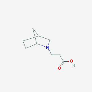 molecular formula C9H15NO2 B1439547 3-(2-氮杂双环[2.2.1]庚烷-2-基)丙酸 CAS No. 933735-39-8
