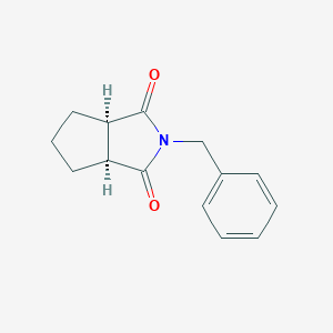 molecular formula C14H15NO2 B143955 (3As,6aR)-2-苄基-4,5,6,6a-四氢-3aH-环戊并[c]吡咯-1,3-二酮 CAS No. 1147103-54-5