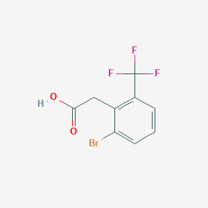 molecular formula C9H6BrF3O2 B1439551 2-Bromo-6-(trifluoromethyl)phenylacetic acid CAS No. 1159512-50-1