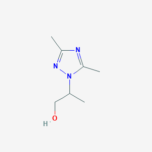 molecular formula C7H13N3O B1439554 2-(3,5-二甲基-1H-1,2,4-三唑-1-基)-1-丙醇 CAS No. 1060817-28-8