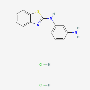 molecular formula C13H13Cl2N3S B1439566 1-N-(1,3-苯并噻唑-2-基)苯-1,3-二胺二盐酸盐 CAS No. 1181522-20-2