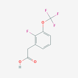 molecular formula C9H6F4O3 B1439568 2-Fluoro-3-(trifluoromethoxy)phenylacetic acid CAS No. 1159512-61-4