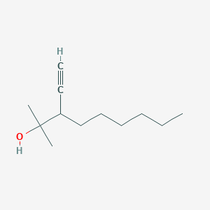 B14395680 3-Ethynyl-2-methylnonan-2-OL CAS No. 89450-14-6