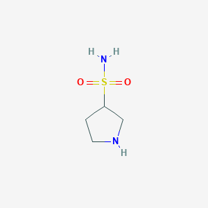 molecular formula C4H10N2O2S B1439569 Pyrrolidine-3-sulfonamide CAS No. 1208507-46-3