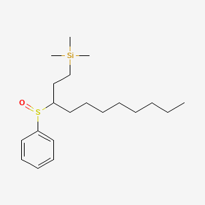 [3-(Benzenesulfinyl)undecyl](trimethyl)silane